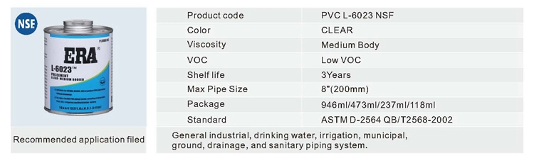 Fast Setting PVC Pipe Solvent Cement