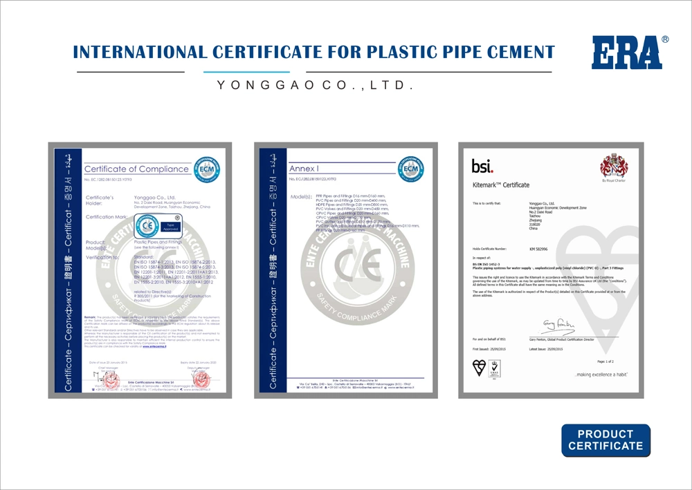 Fast Setting PVC Pipe Solvent Cement