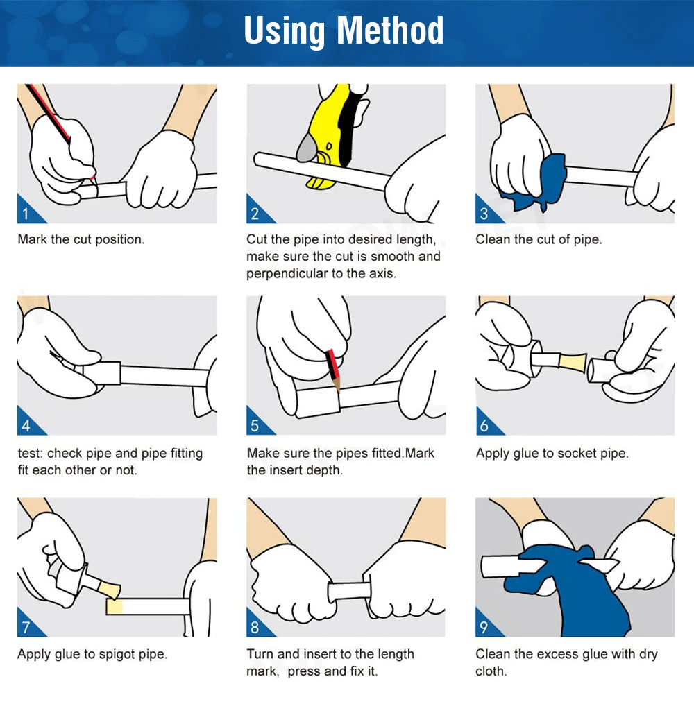 Economical Super Strong PVC Plastic Pipe Glue