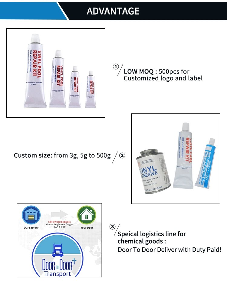 Wbg High Pressure Water Pipe Plastic PVC Glue Adhesive