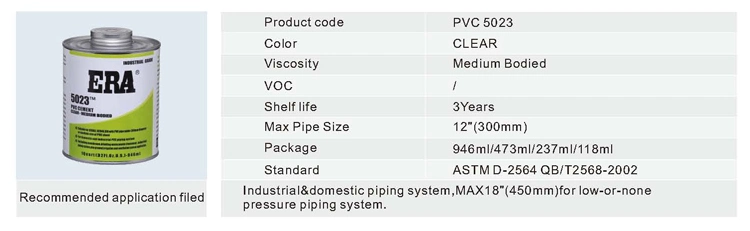 Plastic Pipe Cement for Water Treatment System