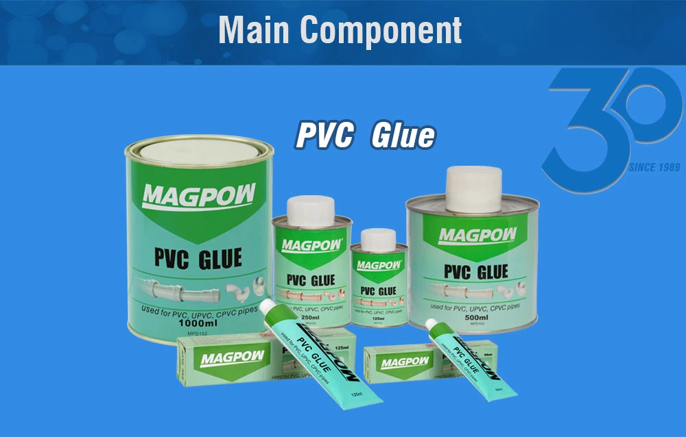 Magpow High Quality Clear PVC Glue Used for UPVC CPVC PVC Pipes Hard Drainpipe