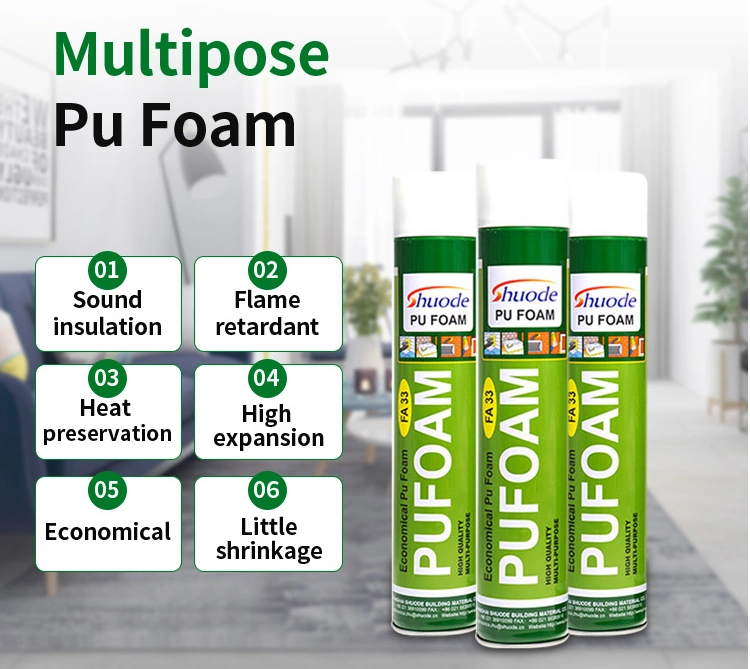 High Quality PU Foam Floats Polyurethane Foam Spray Industrial Epoxy Glue for Wood