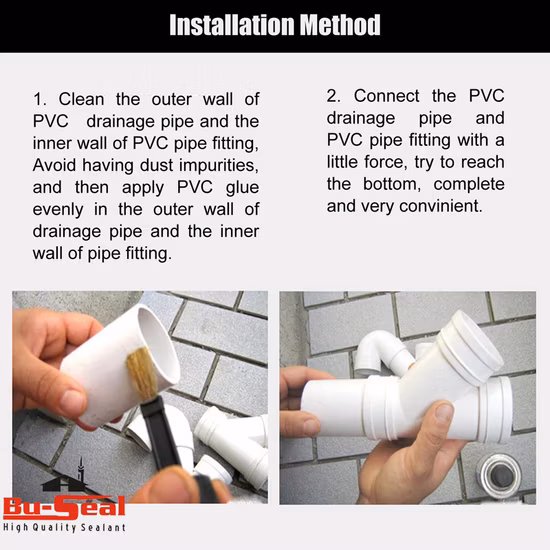 Клей ПВХ для труб из ПВХ, ПВХ и ХПВХ/цемент на основе растворителя/клей на основе растворителя, качество США для труб и фитингов