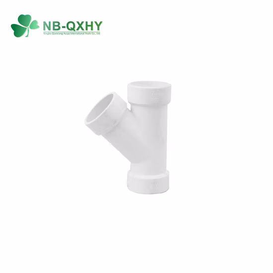 Китайская фабрика Dwv Фитинги для труб ASTM D2665 Y Фитинги OEM Трубные фитинги из ПВХ и ПВХ